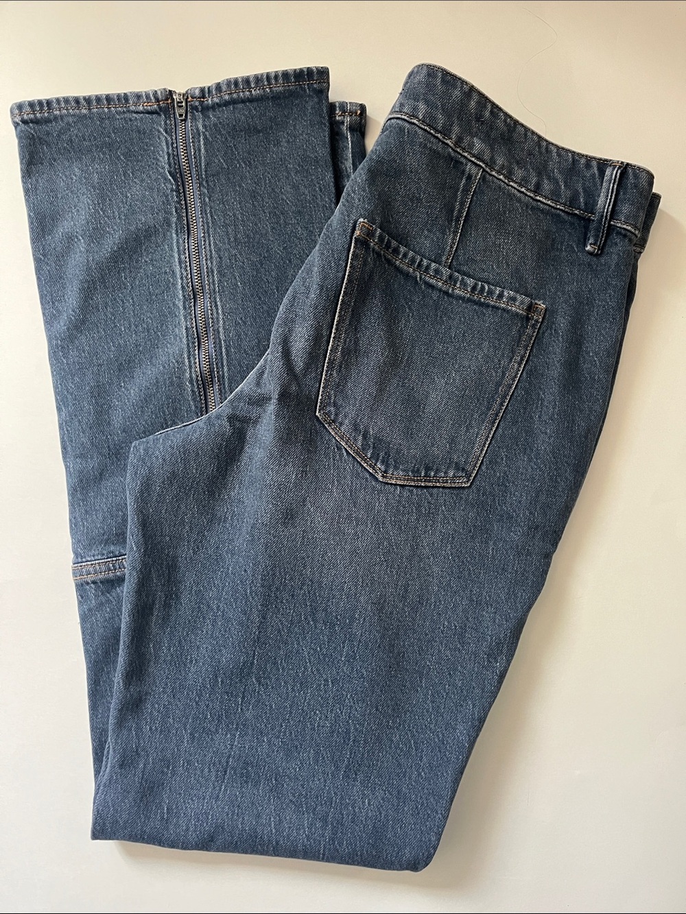 Zip Hem Highrise Bootcut Denim